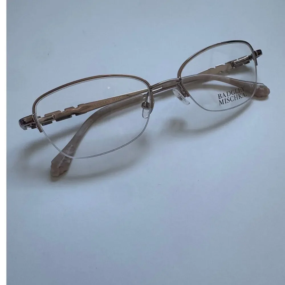 NEW Badgley Mischka Pierrette Rose Gold Eyeglasses